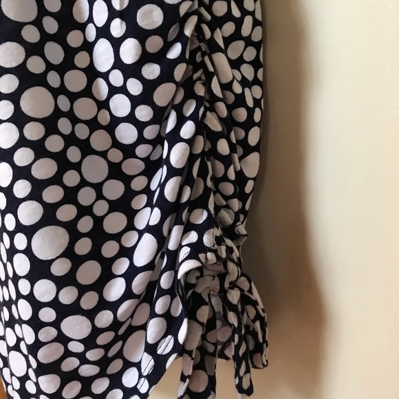 C Est 1946 navy with white polka dots tunic style top or short dress Sz large - Picture 4 of 11